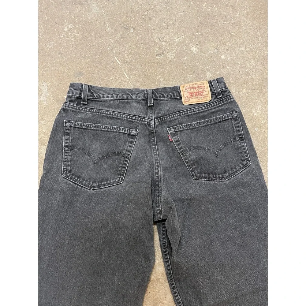 Vintage Levis 550 Jeans Mens 38x32‎ Black Relaxed Fit Tapered Made in USA 90s